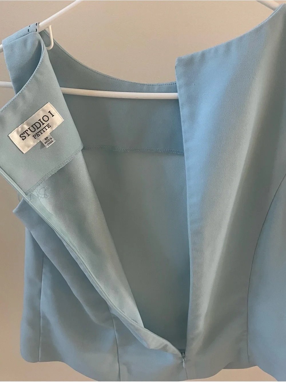 Studio I Powder Blue Women's 2 piece Jacket and top set